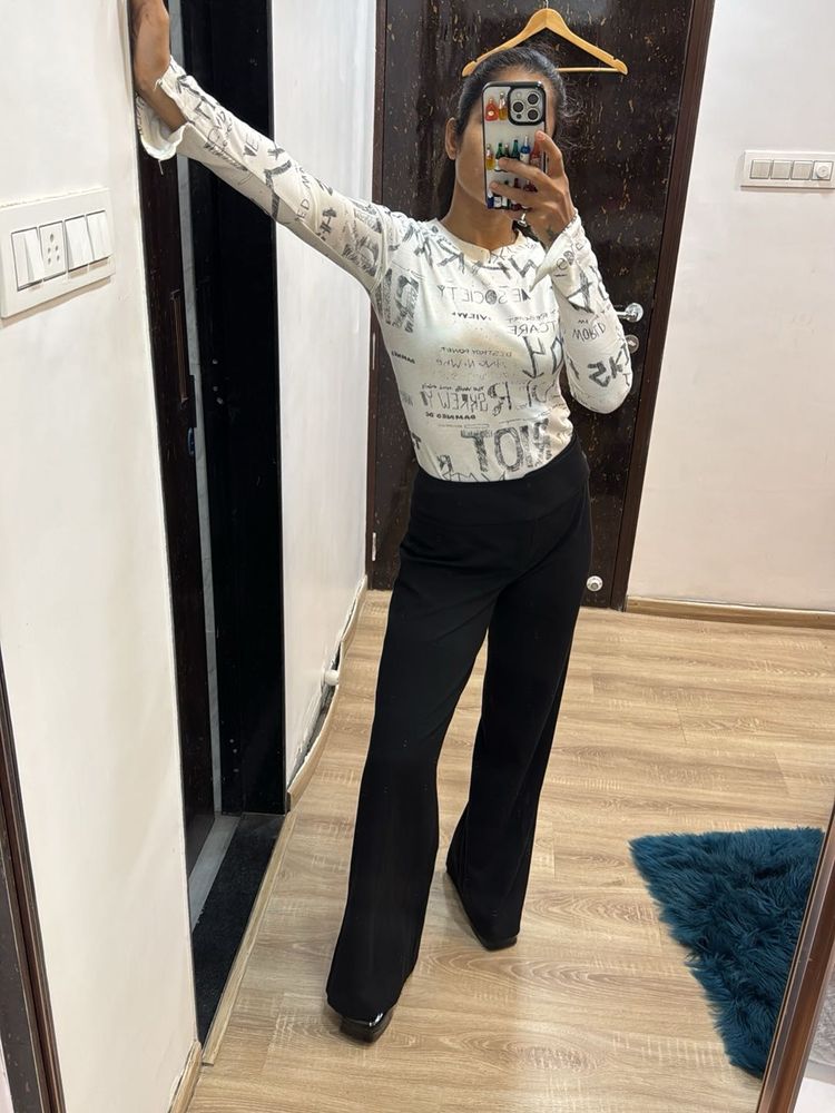 White Full Sleeves Top