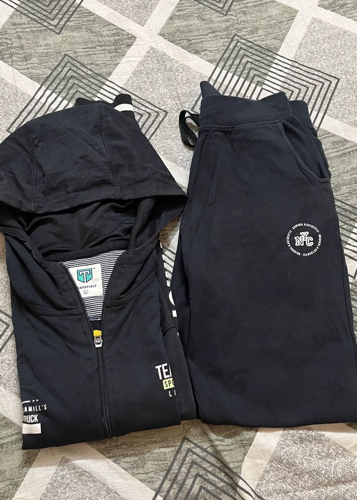 Black Hoodie &amp; Sweatpants Set