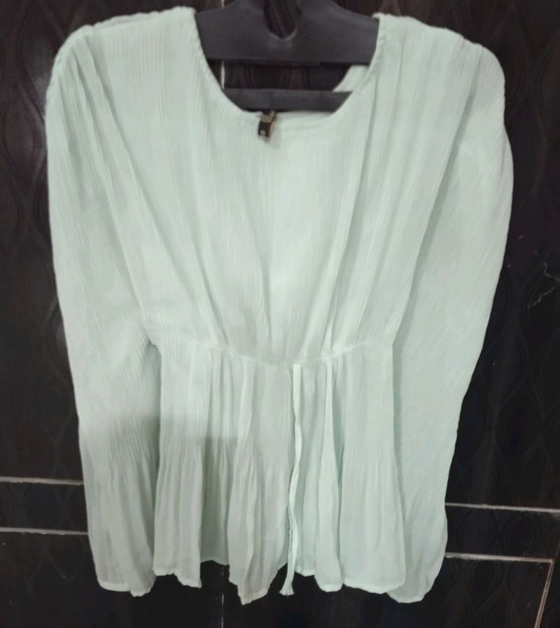 Beautiful Georgette Green Kaftan Top