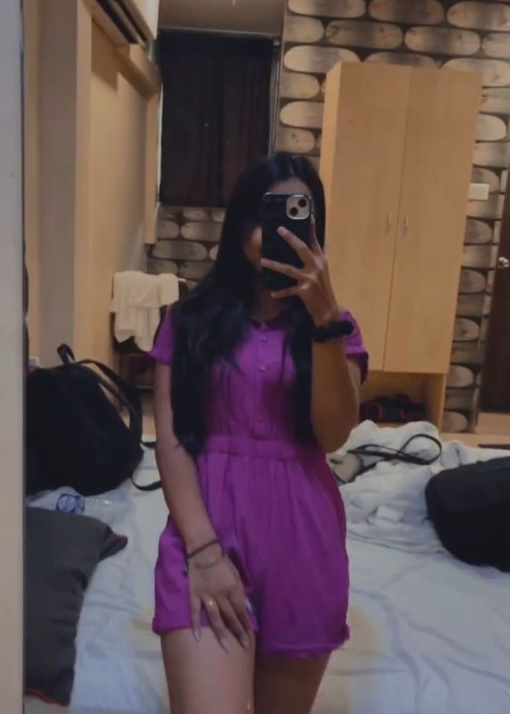 Purple Romper Jumpsuit