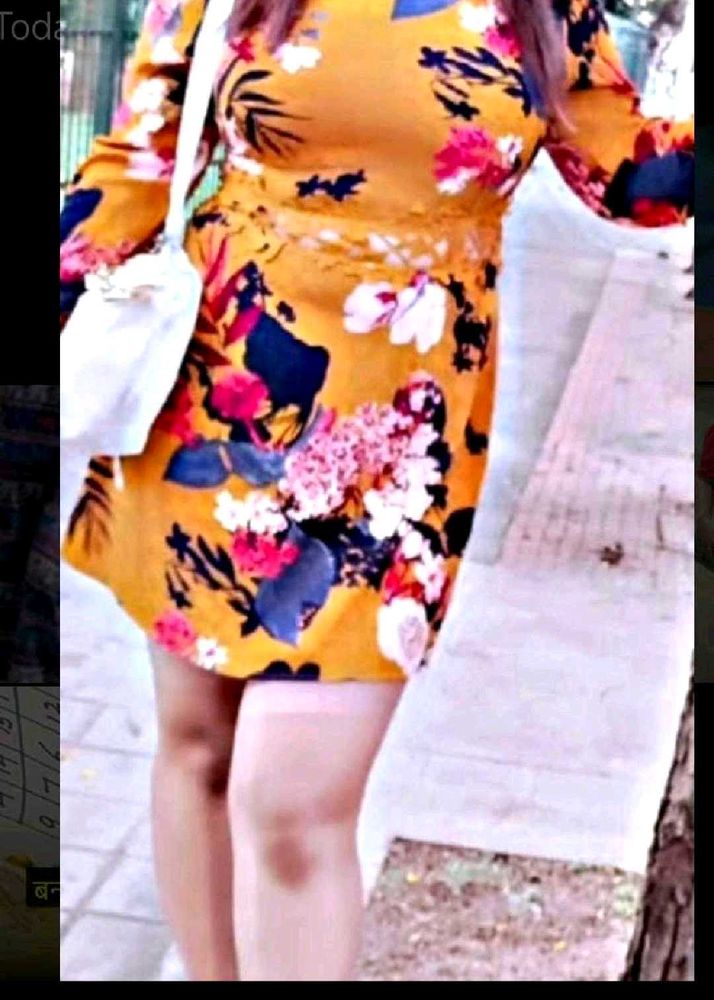 Floral Print Mini Dress