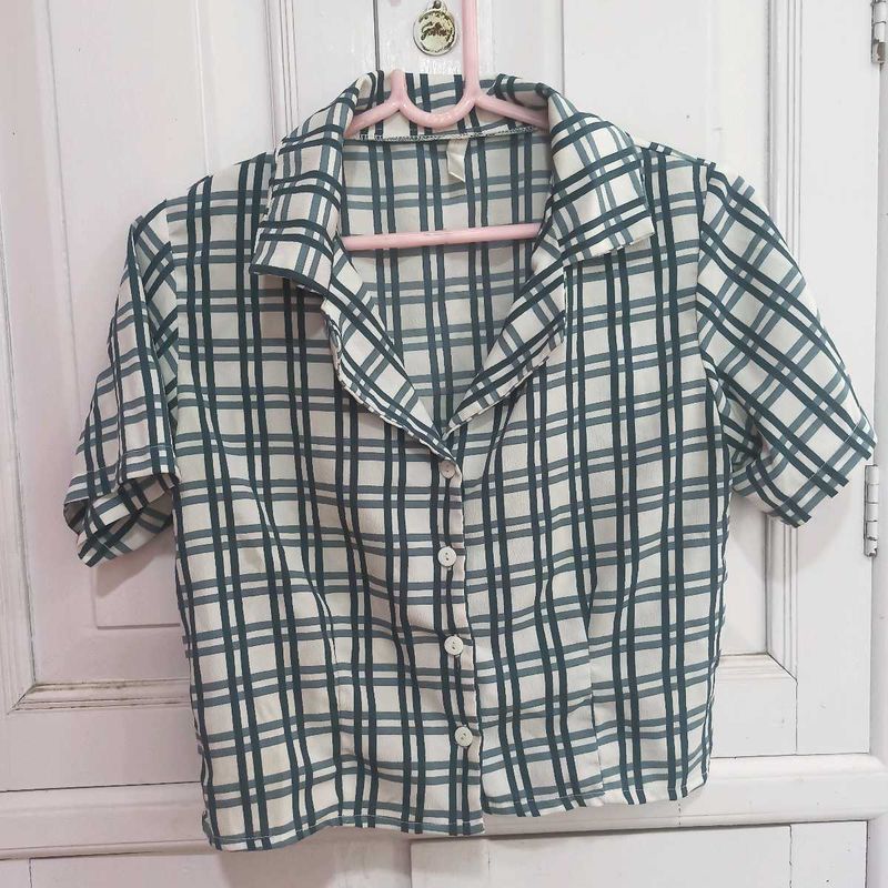 Checkered Crop Top
