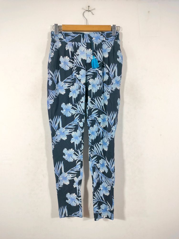 Drak Blue Printed Jumper Pants (Women&#39;s)