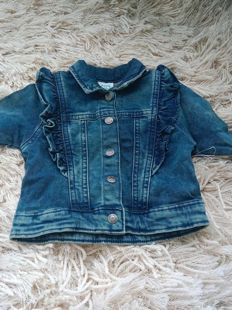 Cute Denim Ruffle Jacket