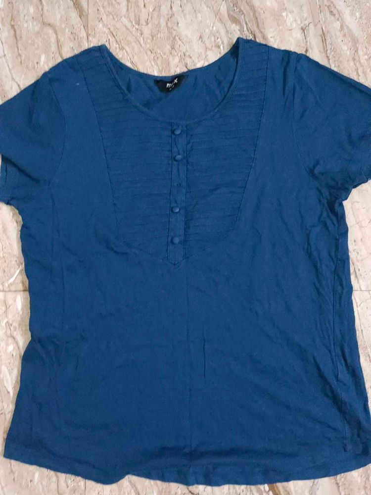 Blue Casual T-Shirt