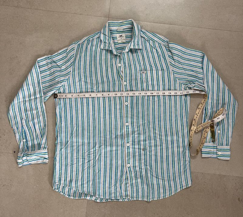 Lee Striped Casual Shirt + FREE Westside t-Shirt