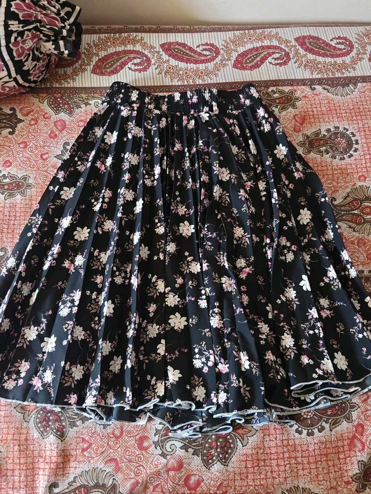 Floral Print Skirt and shirt set