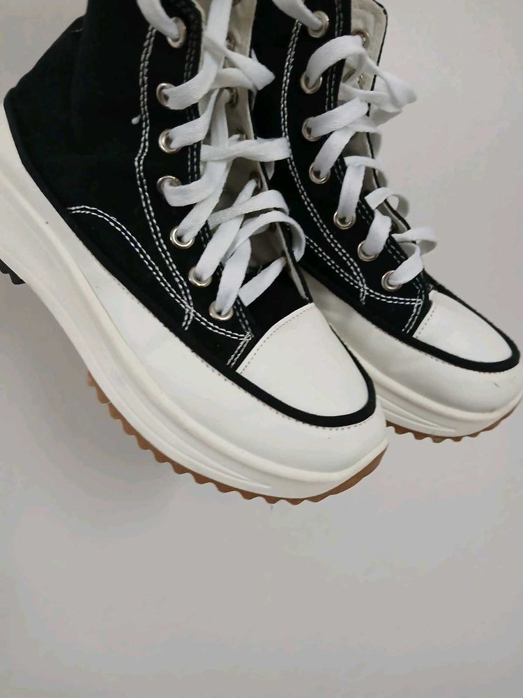 Platform High-Top Sneakers