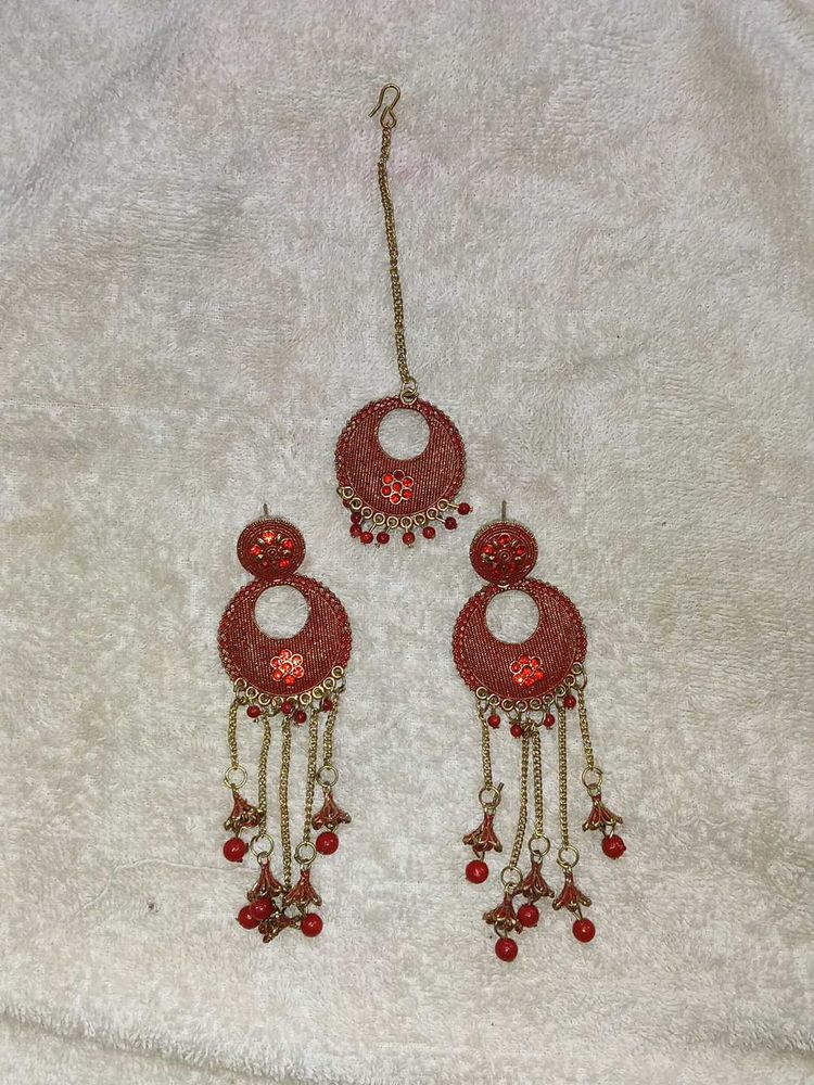 Traditional Red Earings