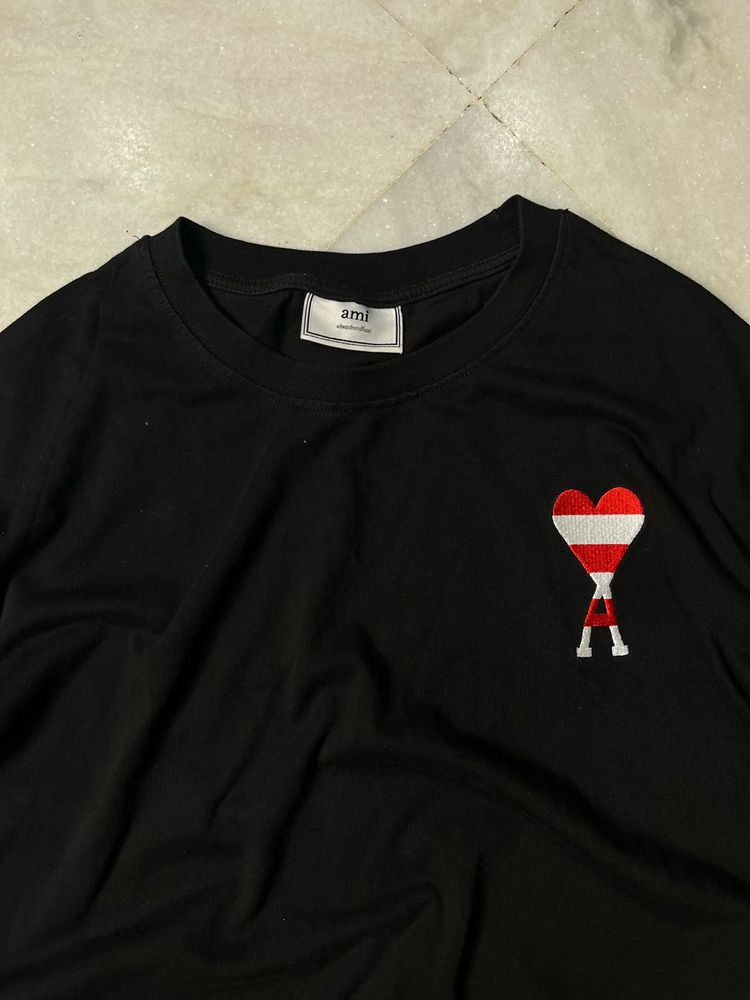 Ami Paris Authentic Black Tee
