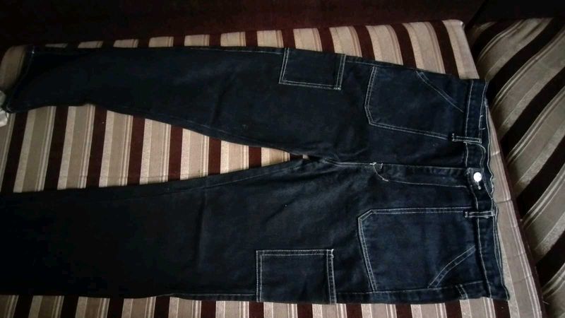 L Size Straight Cargo Jeans