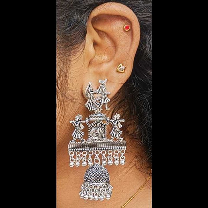 Silver Kalayanam Earrings
