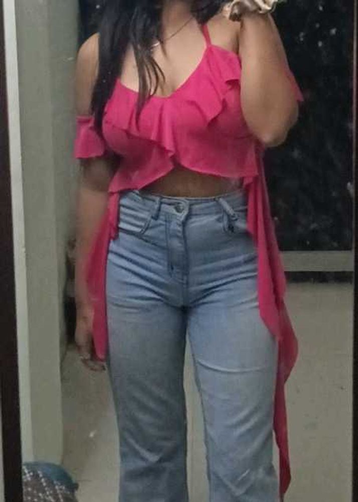 Ruffled Pink top