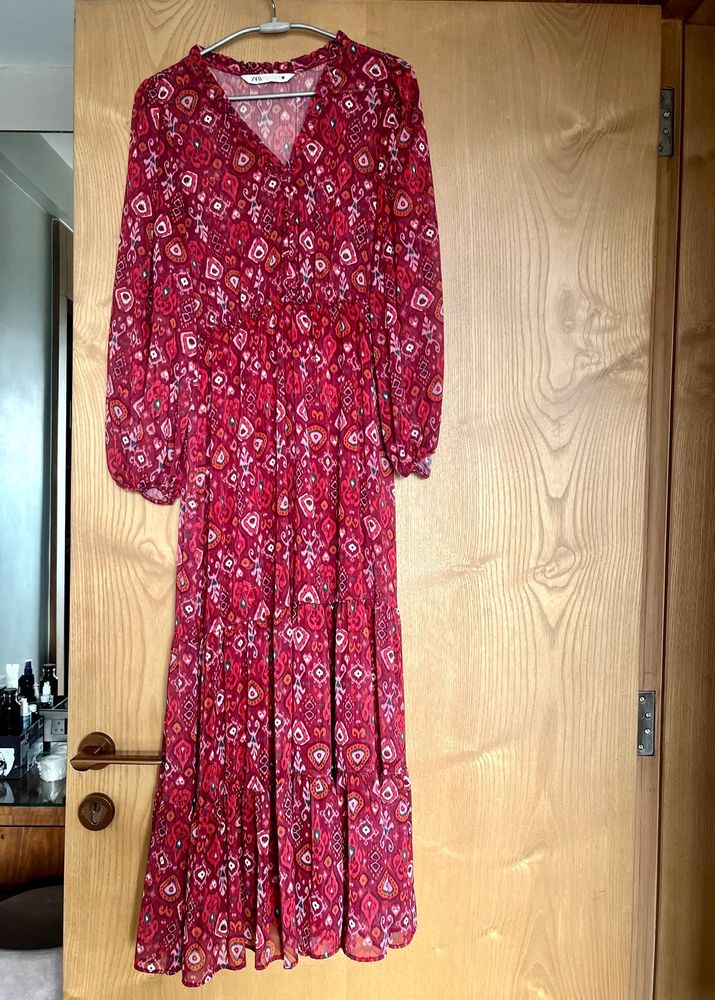 Zara maxi printed  dress