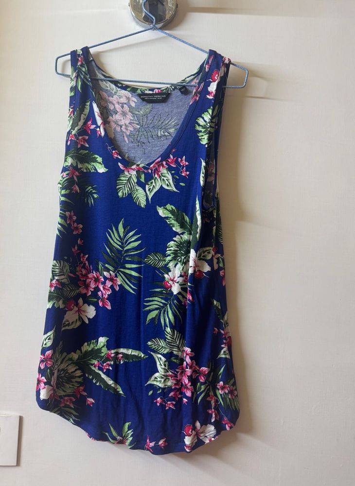 Floral Tank Top By Dorothy Perkins