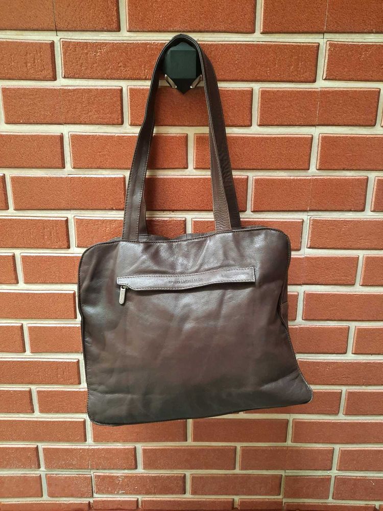 Kipling Brown Leather Shoulder Bag