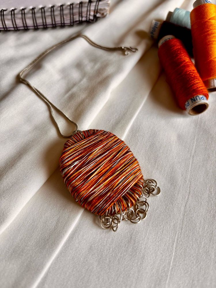Handmade Necklace With Silver Chain