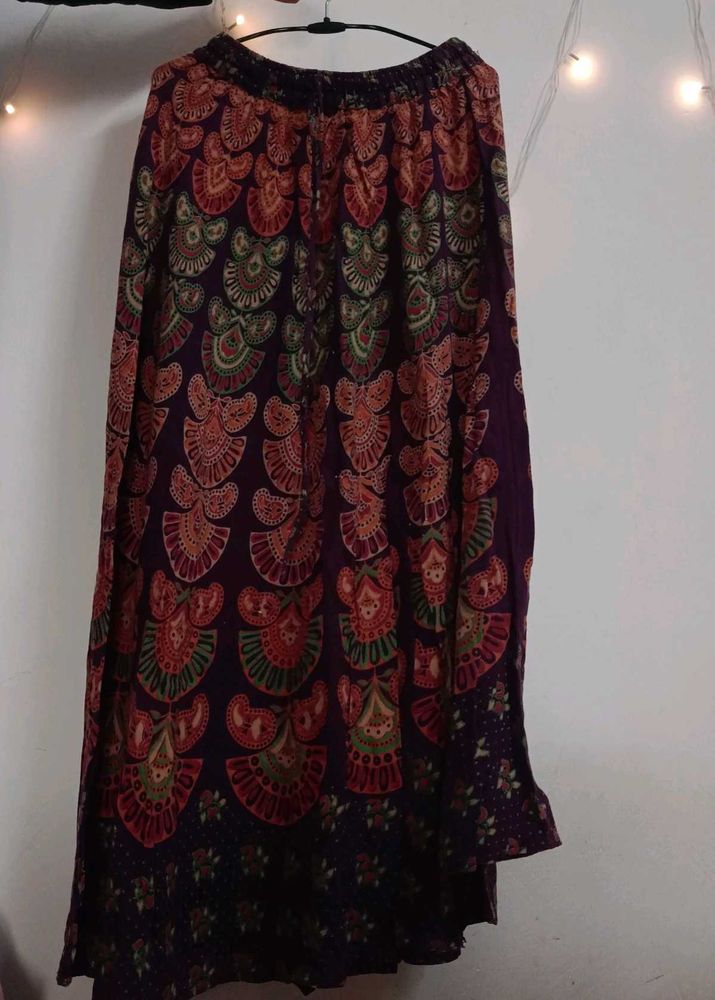 Boho Print Maxi Skirt