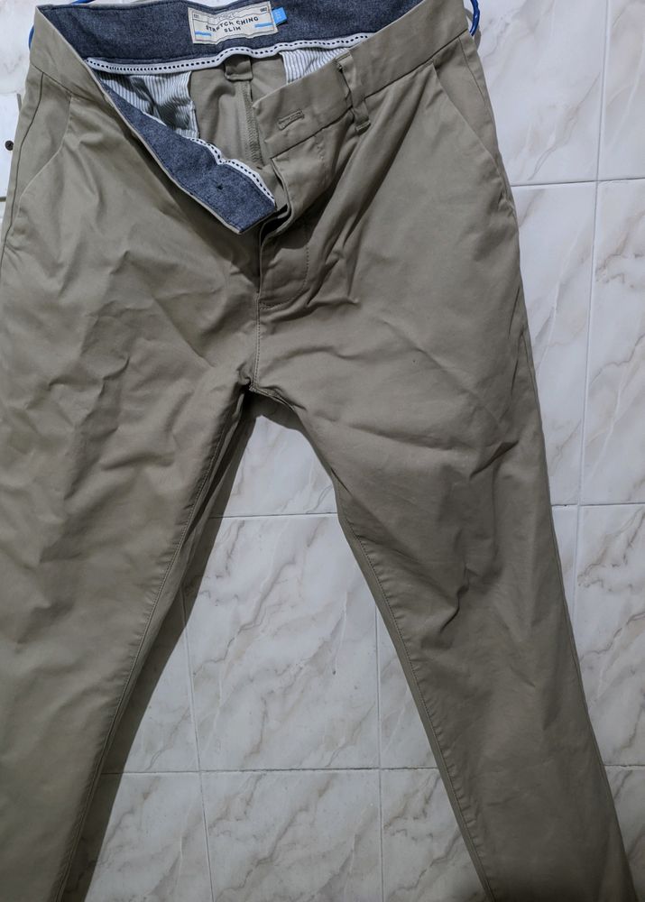 Next Slim Khaki Chinos 32 Waist