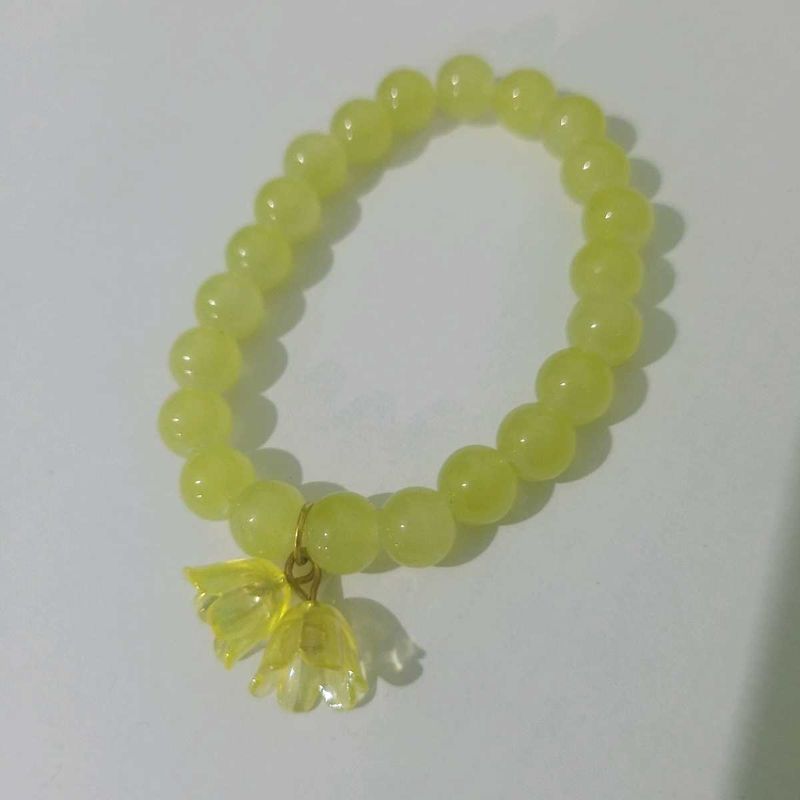 Yellow Beaded Bracelet