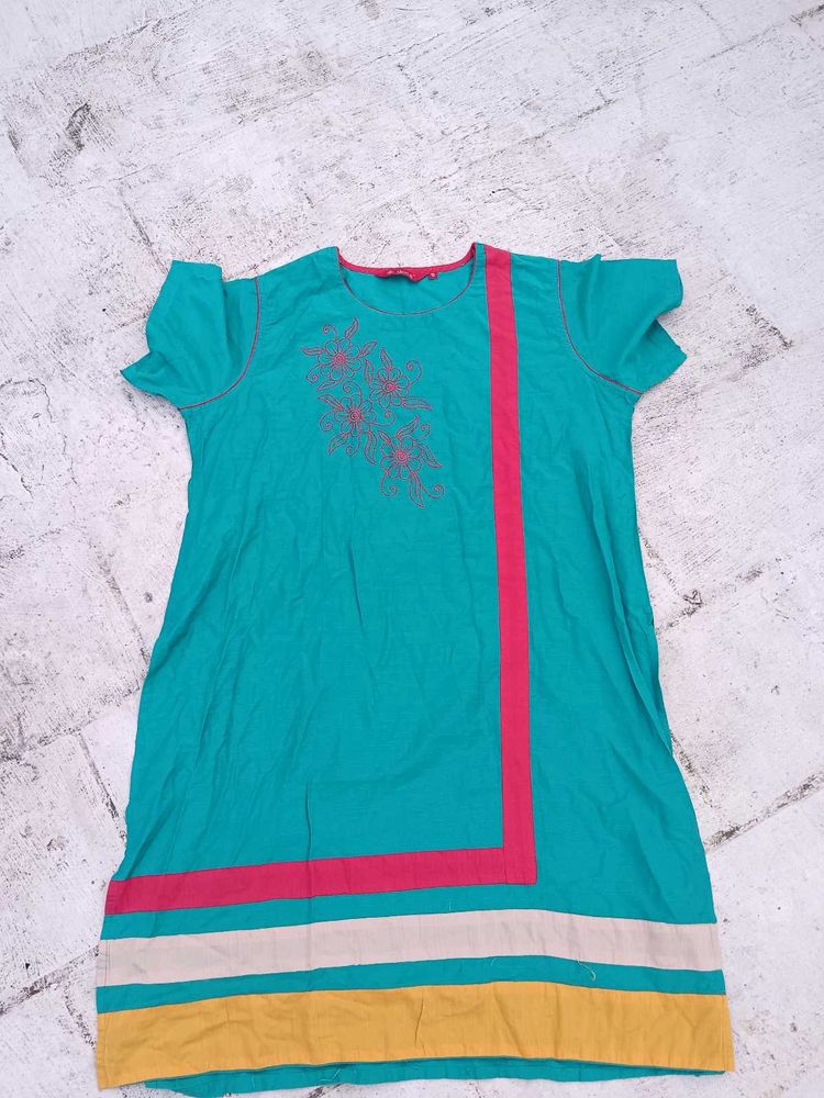 Stylish Green Ethnic Kurta