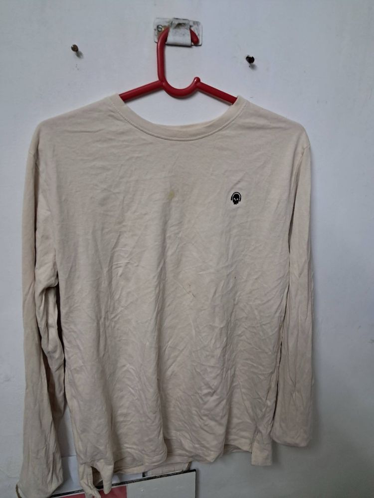 Next Full Sleeves Tshirt Off White Medium
