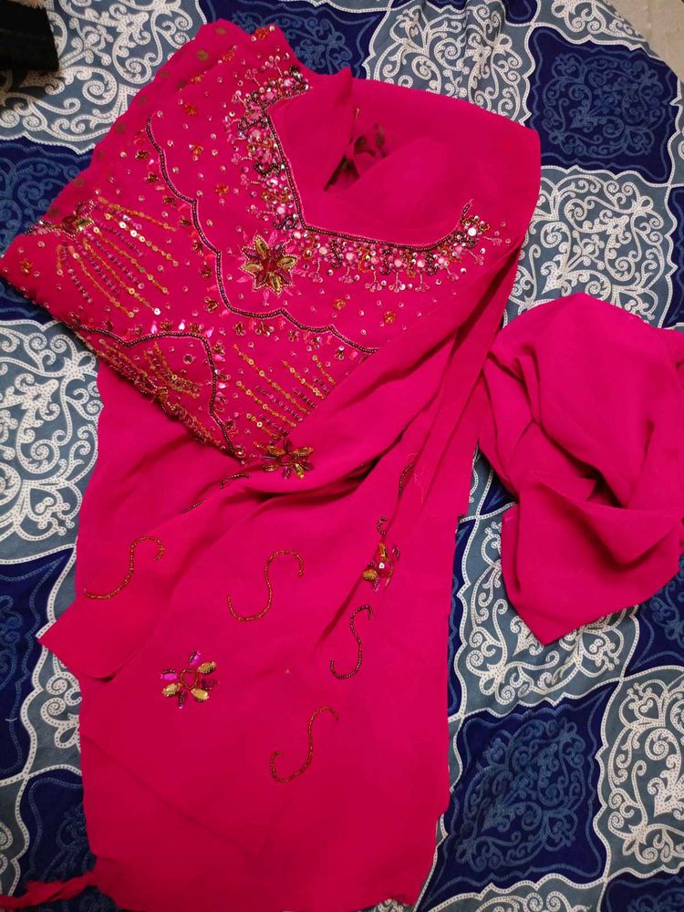 Pink Embellished Salwar Suit