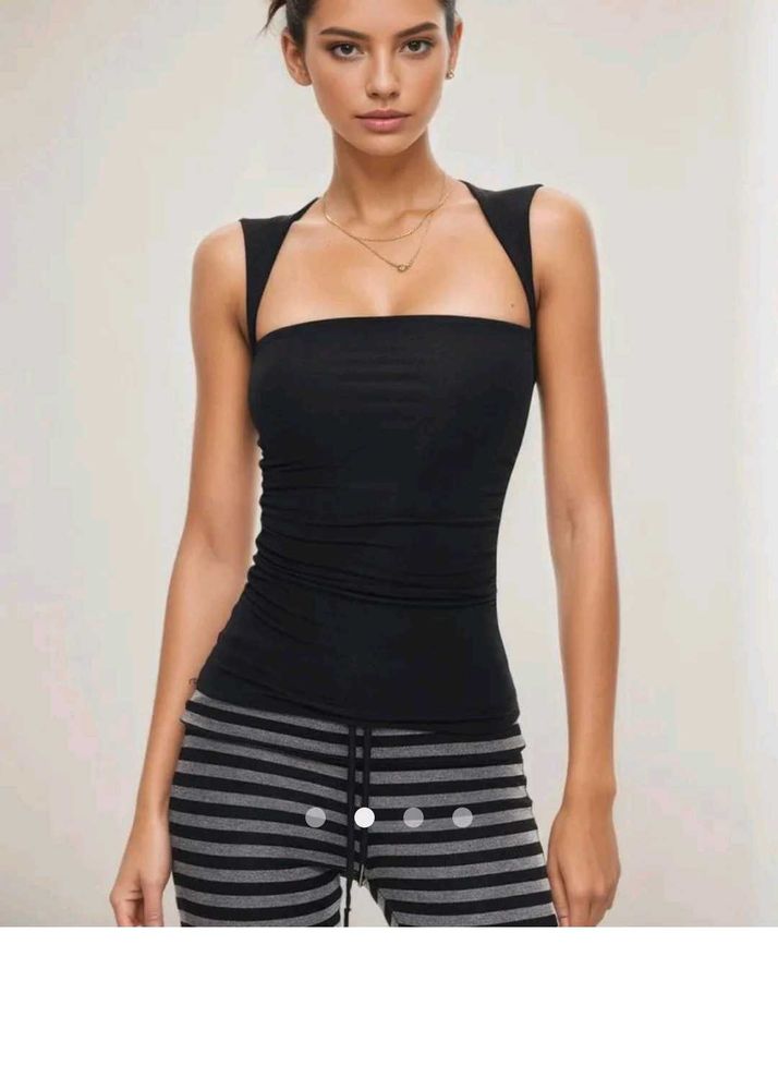Black Sleeveless Top