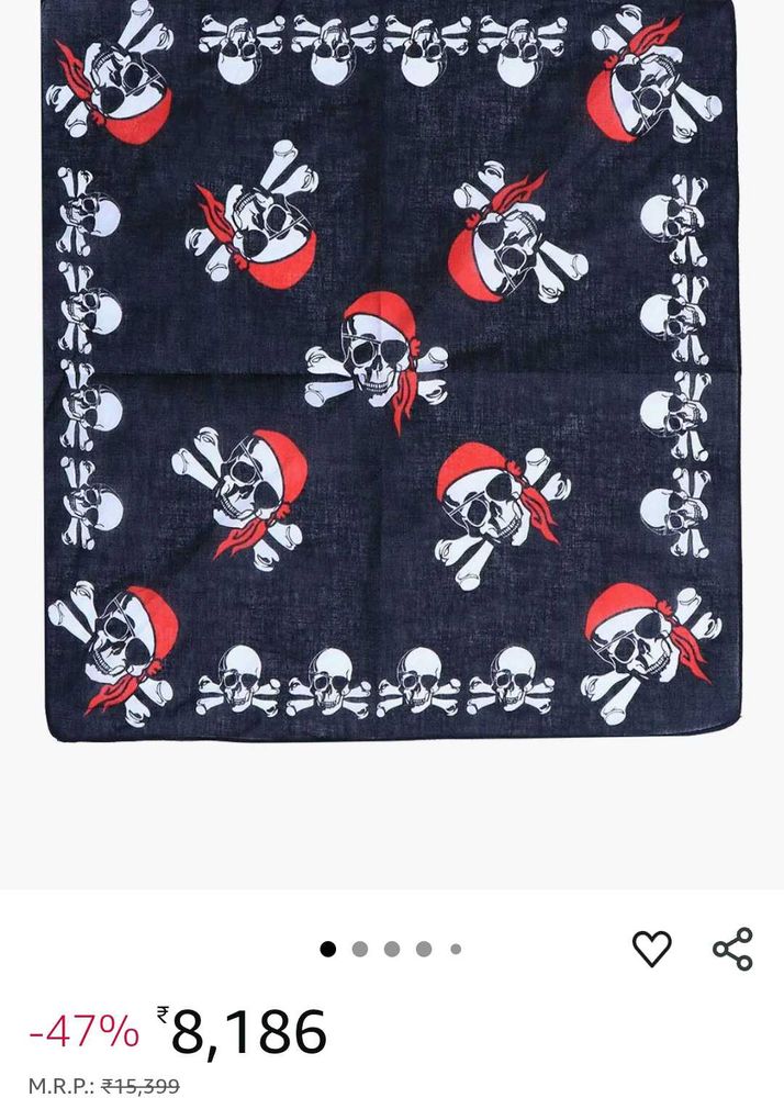 Skull Print Scarf