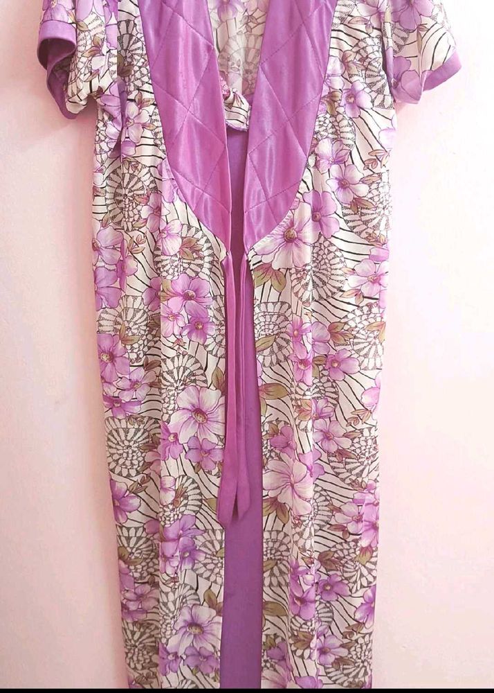 Floral Purple Robe