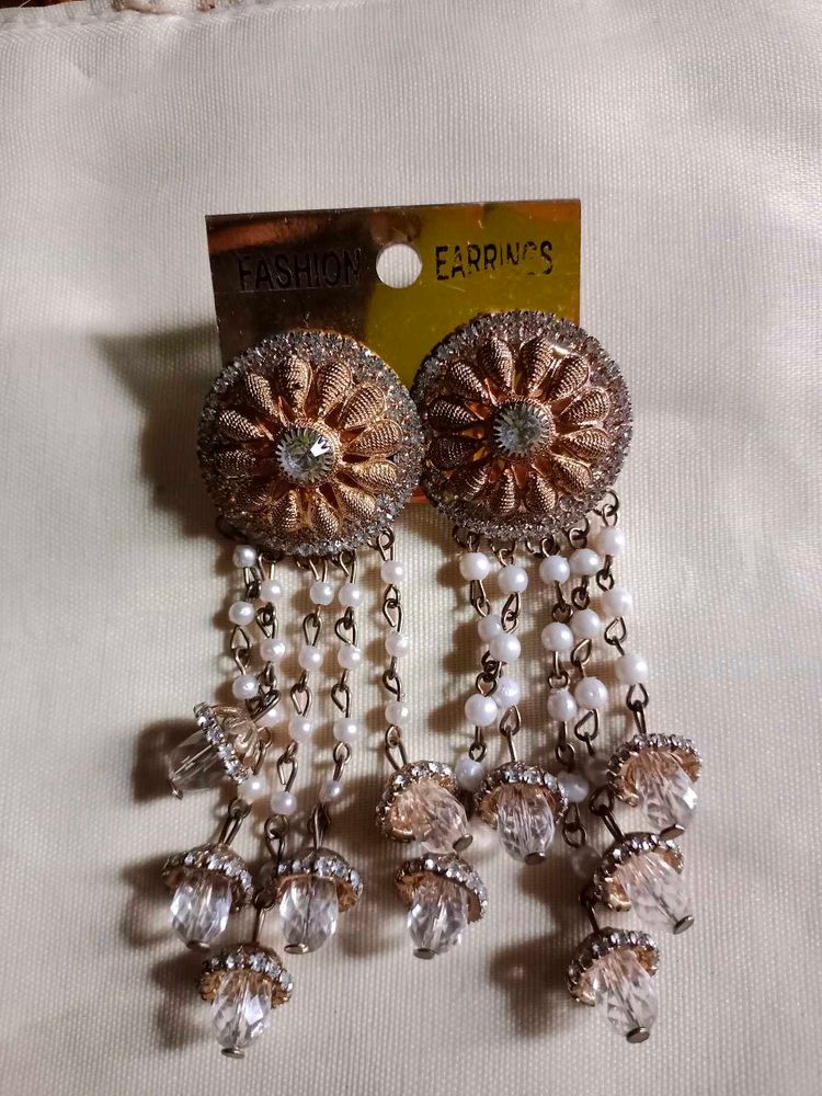 Golden Stone Earrings