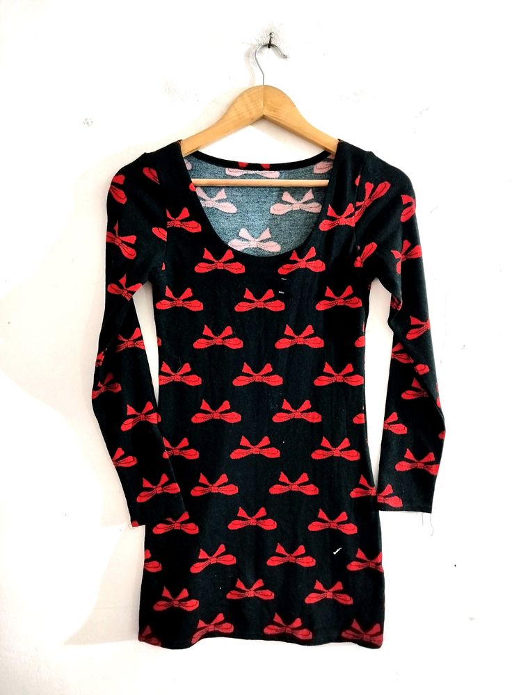 Black Fine Knit Dress ( Women)