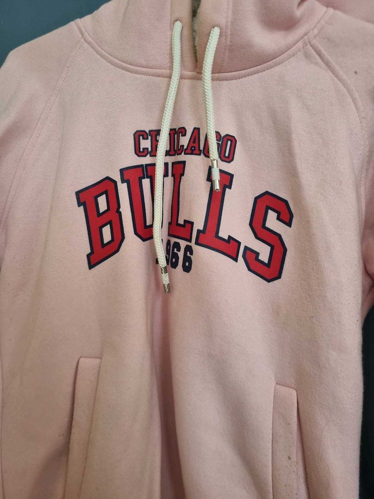 Pink Woollen Hoodie!! Fleece Lining!!