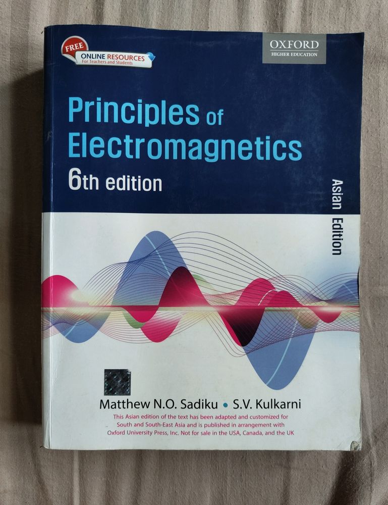 Principles Of Electromagnetism By Sadiku And Kulkarni