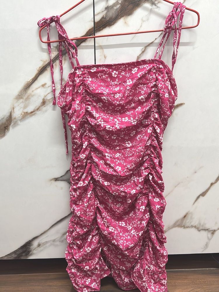 Floral Print Mini Dress