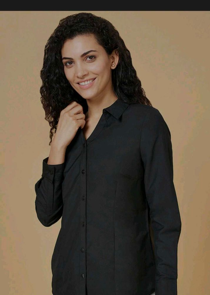 Classic Black Button-Down Shirt