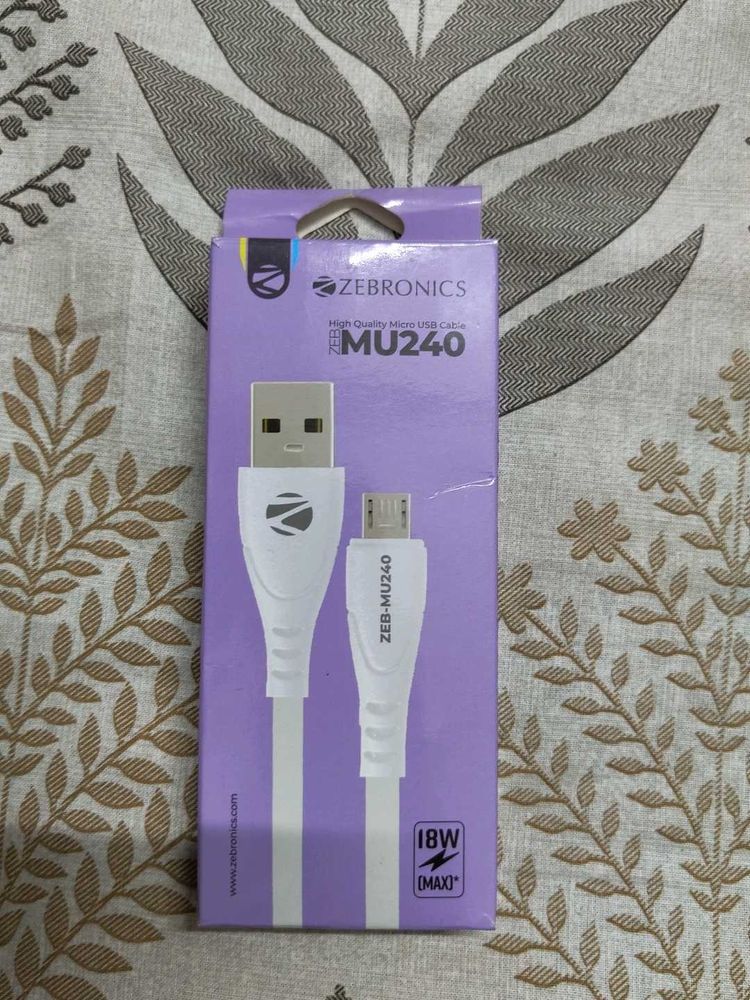 Zebronics MU240 Micro USB Cable