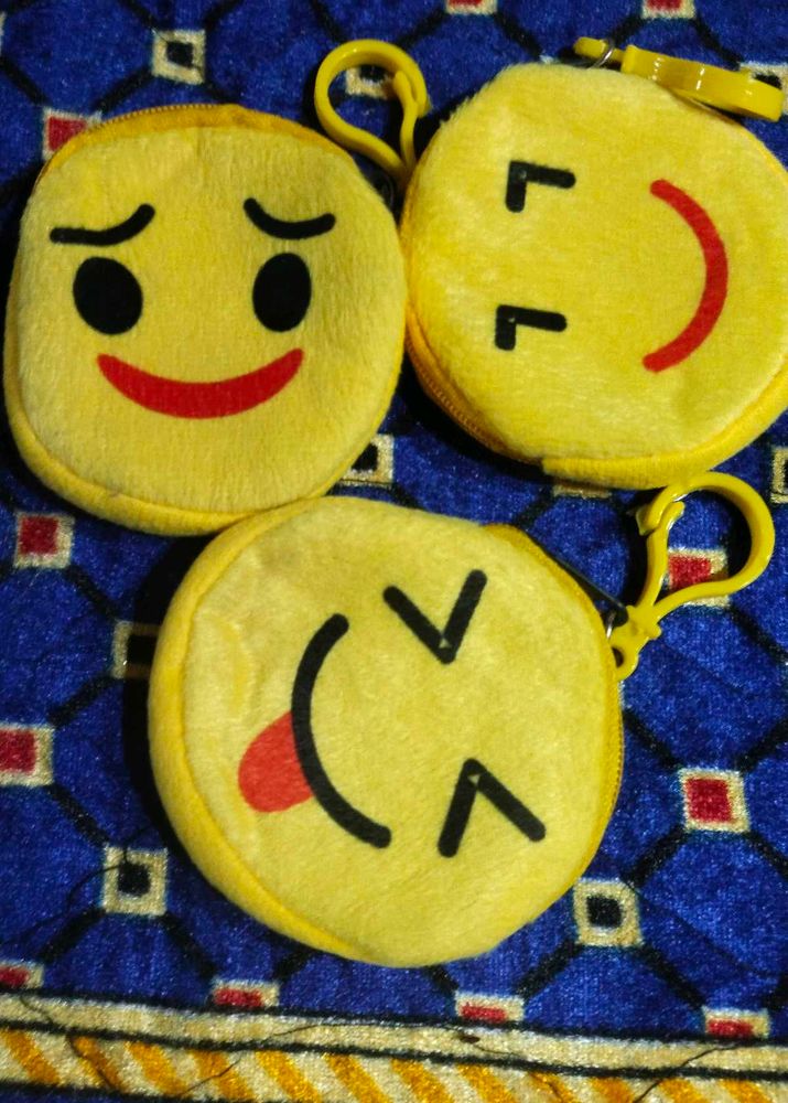 Emoji Coin Purse Set