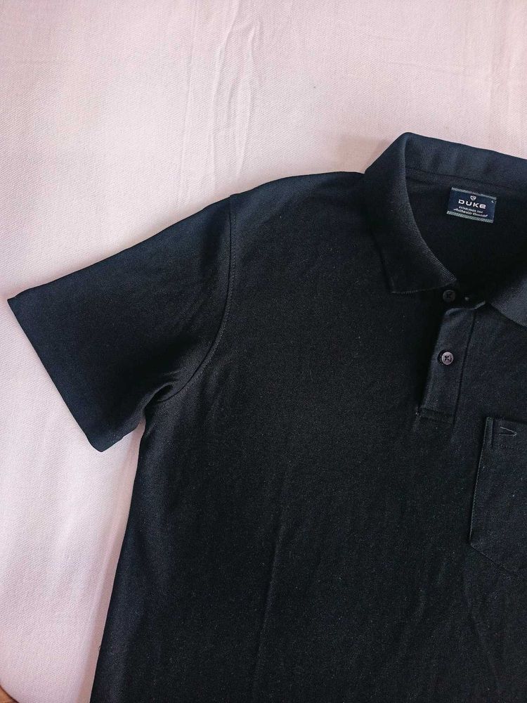 Duke Black Polo Shirt