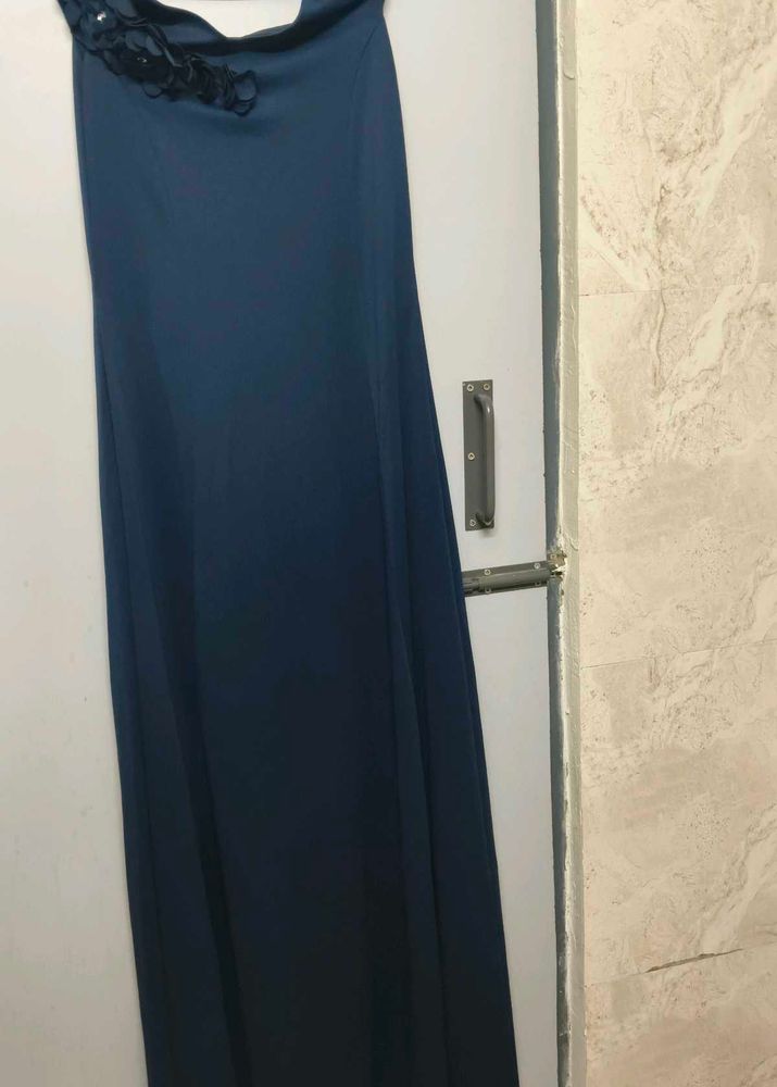 Elegant Blue Maxi Dress