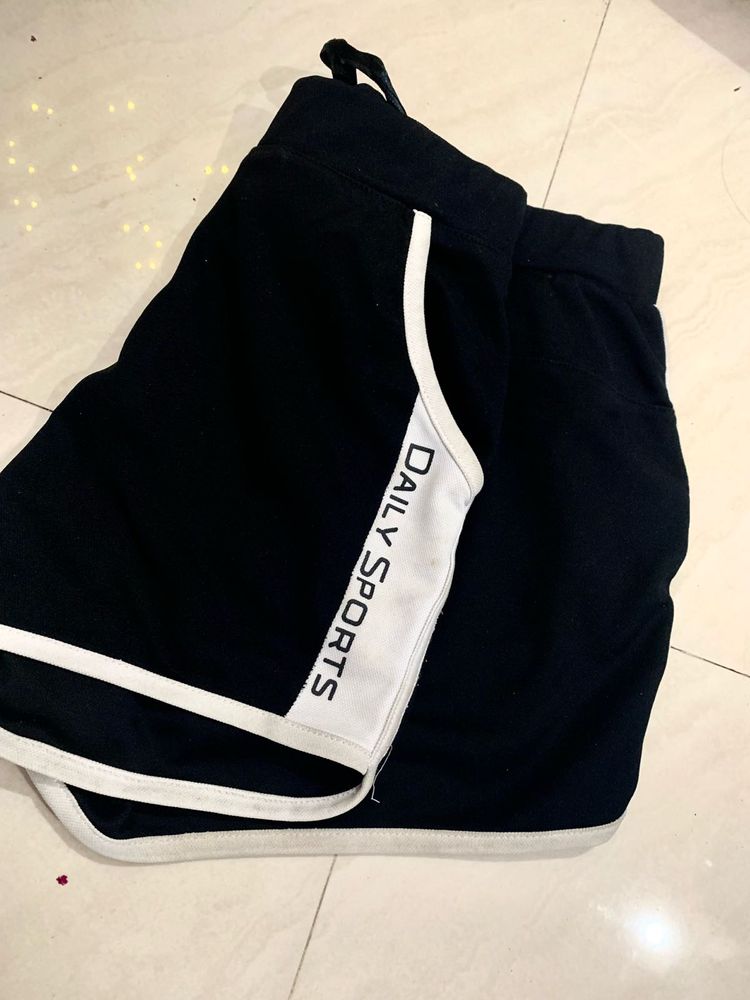 Daily Sports Black Shorts