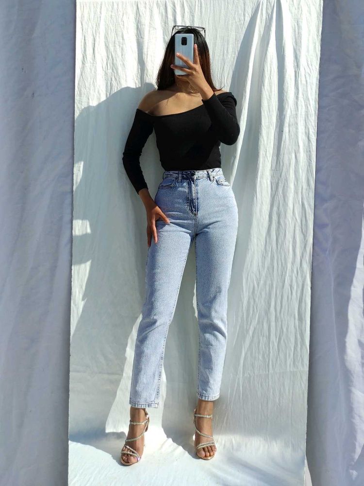 Trendyol Blue Mom Denim Jean