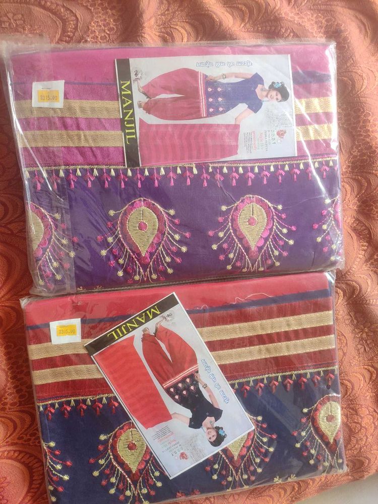 Manjil Unstitched Salwar Suit - Set of 2