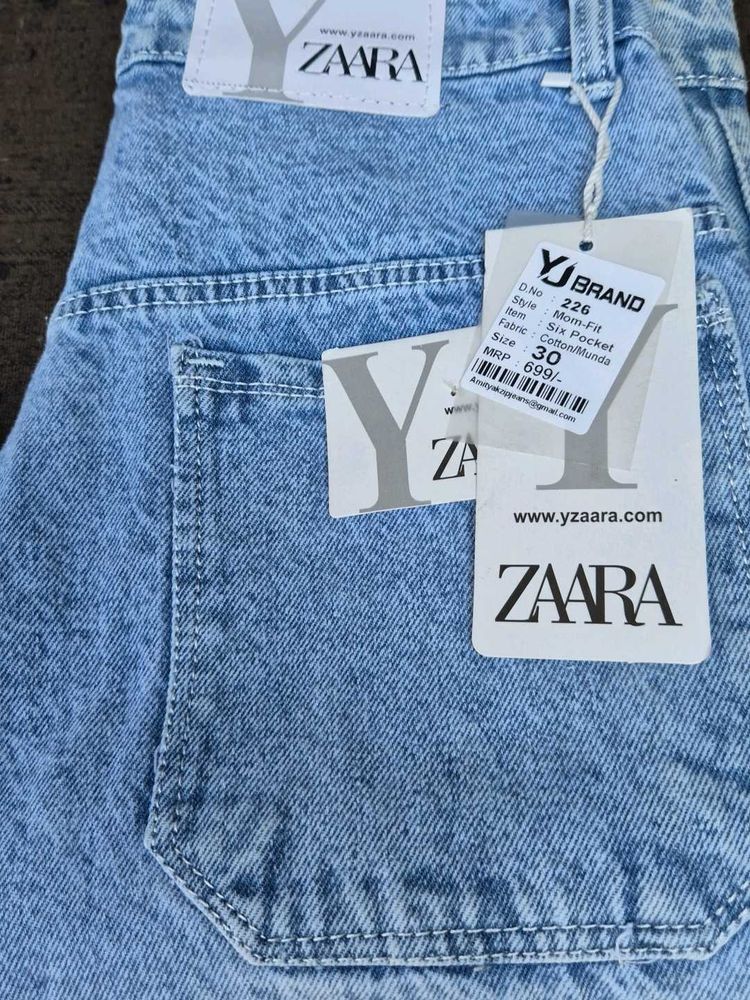 ZAARA Mom Fit Jeans Size 30