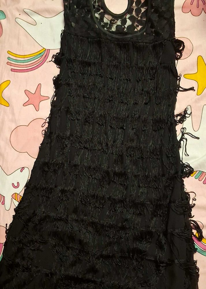 Fringe Detail Party Dress