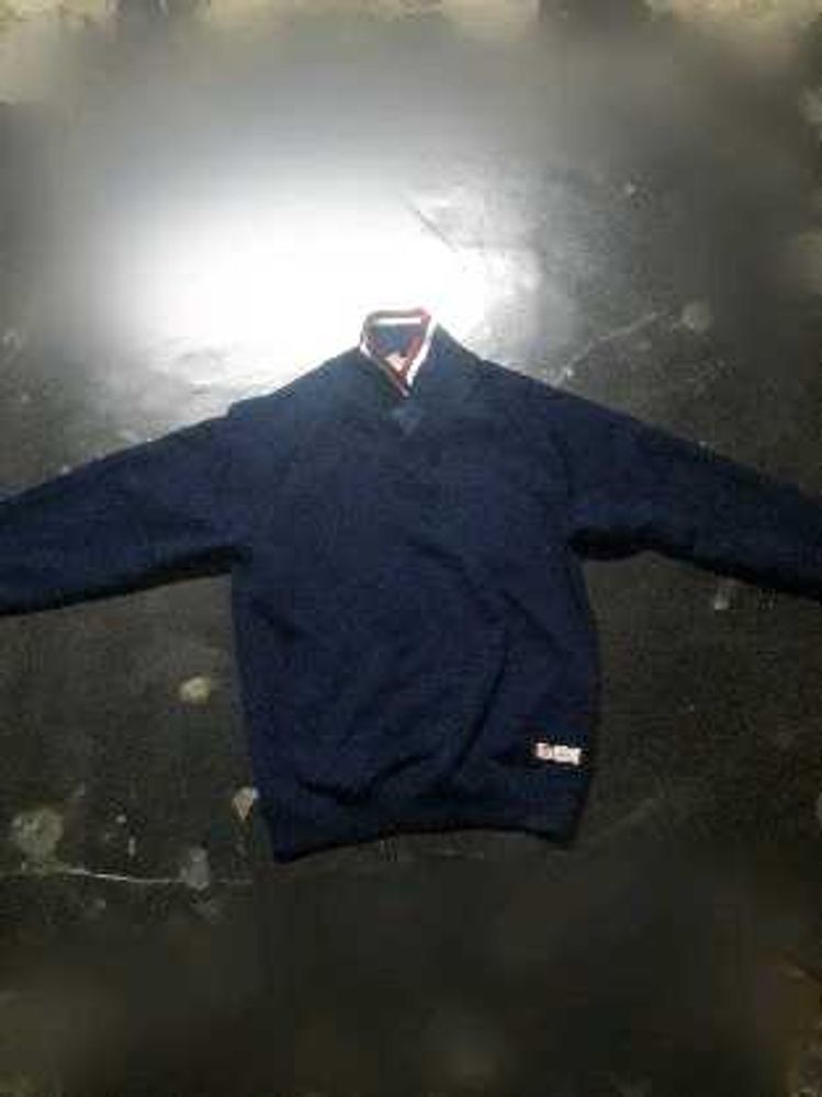 Navy Blue V-Neck Sweater
