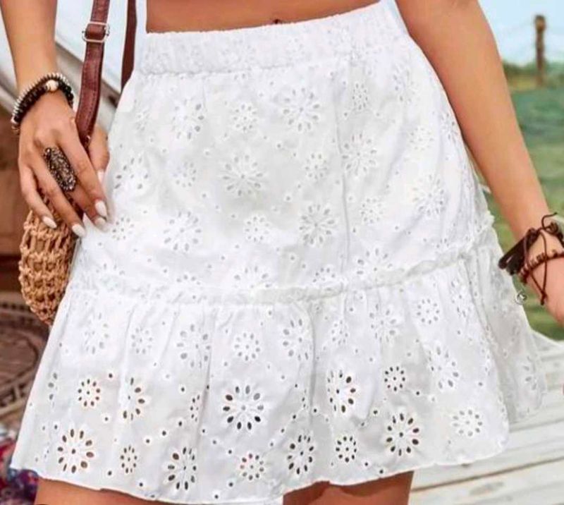 White Mini Skirt