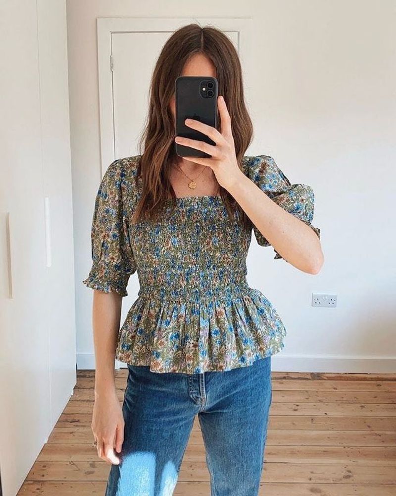 Mango Floral Top