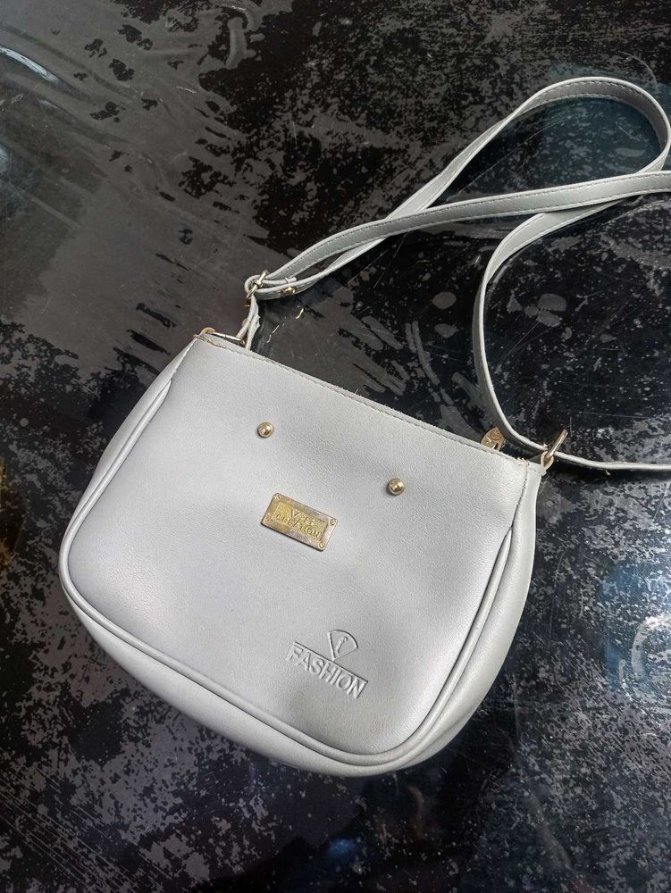 grey womens sidebag