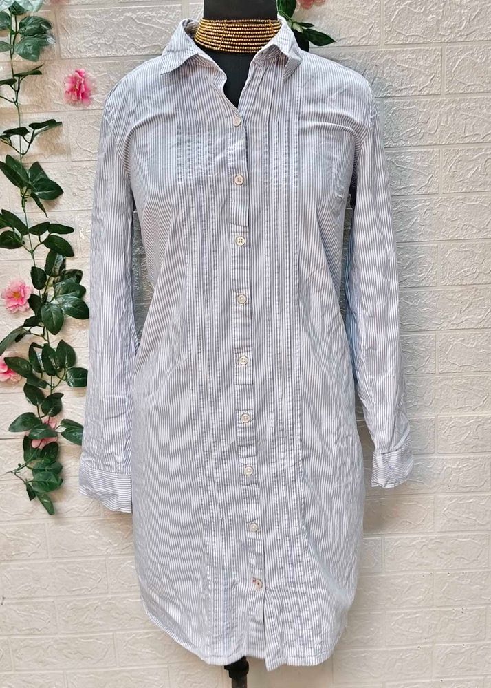 size M/L 🎁Buy 2 Get 1 Free 🎁Striped Shirt Dress